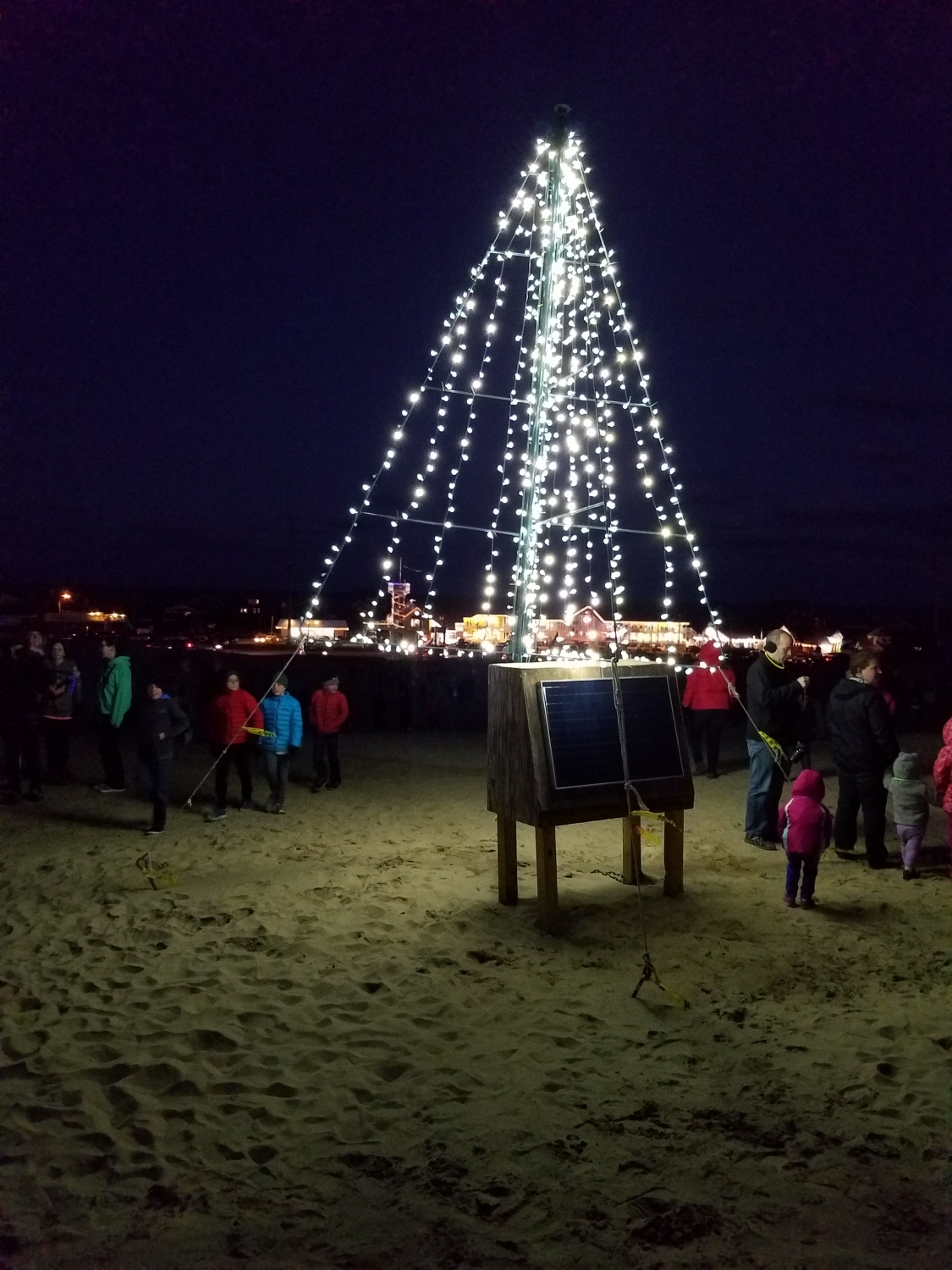 Tree Lighting and a Horse Kites with Lights Friends of Jockey's Ridge