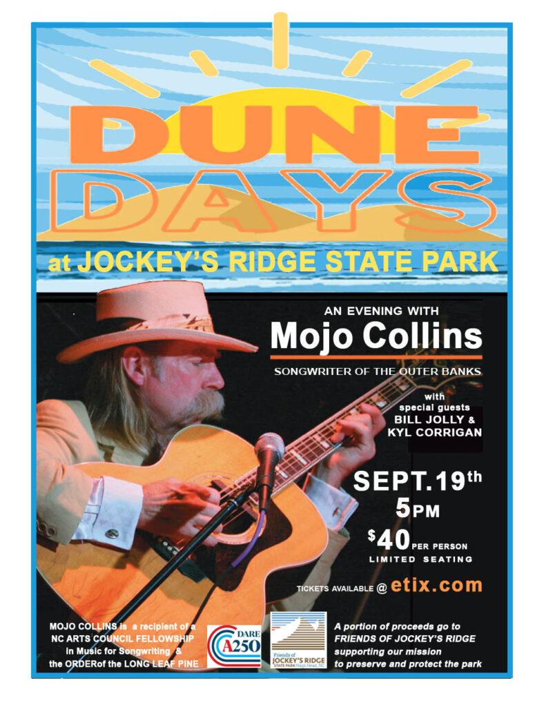 Dune Days Concert with Mojo Collins & Special Guests at Jockey's Ridge State Park